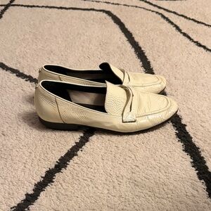 kate spade Cream Leather Penny Loafers